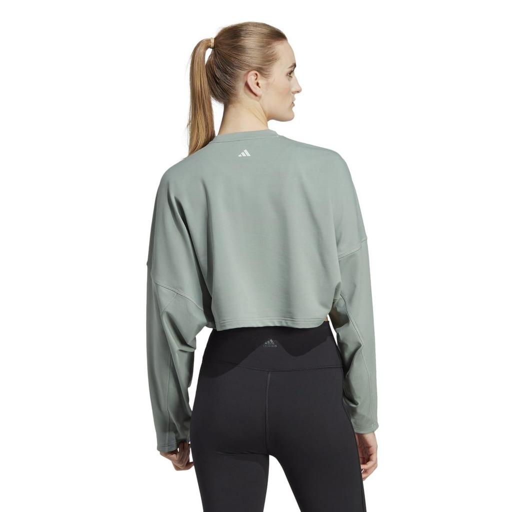 Adidas Womens/Ladies Yoga Studio Crop Sweatshirt