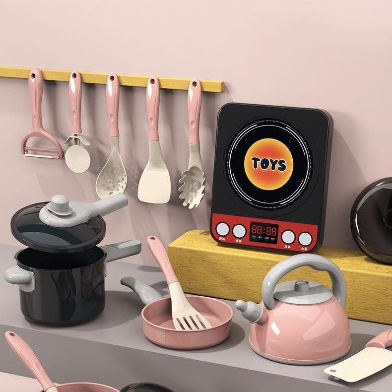 Sada hracích potravin na krájení pro batolata, Hračky na vaření pro kluky a holky, Dětská sada simulovaných kuchyňských potřeb