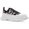 (WMNS) Alexander McQueen Tread Slick Sneakers 'White Black Pink' Women's 733065W4PM18893