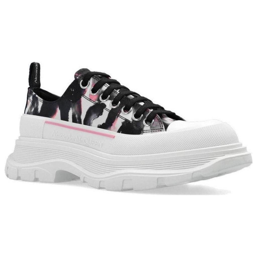 (WMNS) Alexander McQueen Tread Slick Sneakers 'White Black Pink' Women's 733065W4PM18893