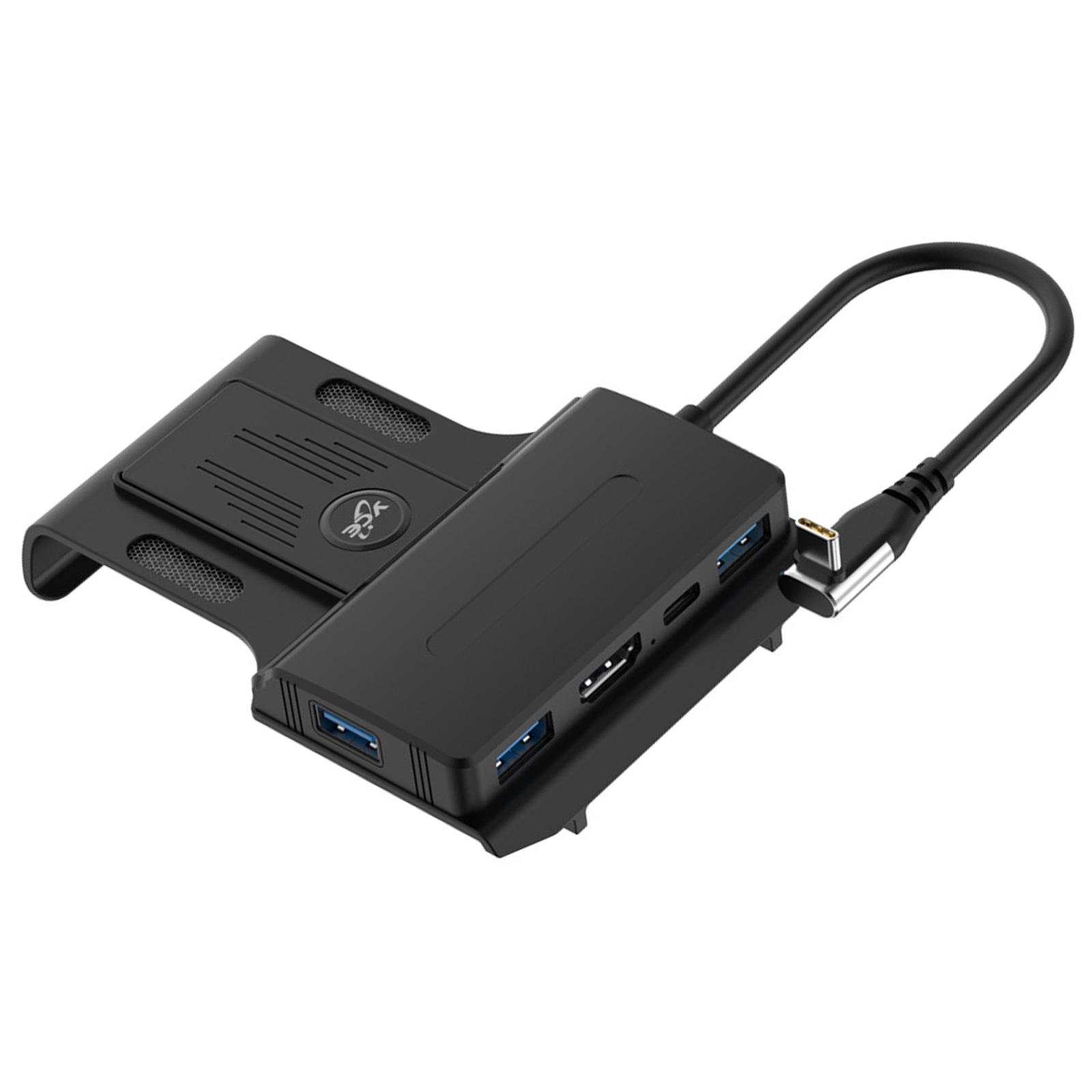 

Suitable For SteamDeck Docking Station 5 in 1 Dock Holder Hub USB C to 4K@60Hz HDMIcompatible Charging Base Accessories 1