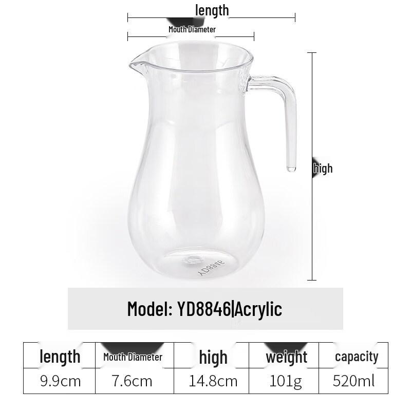 

Hanyou Commercial PC Acrylic Beverage Pitcher Set