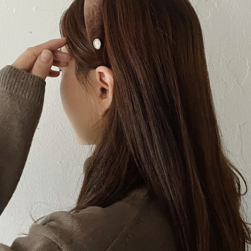 

обруч для волос oar Cameo Velvet [коричневый] Brown