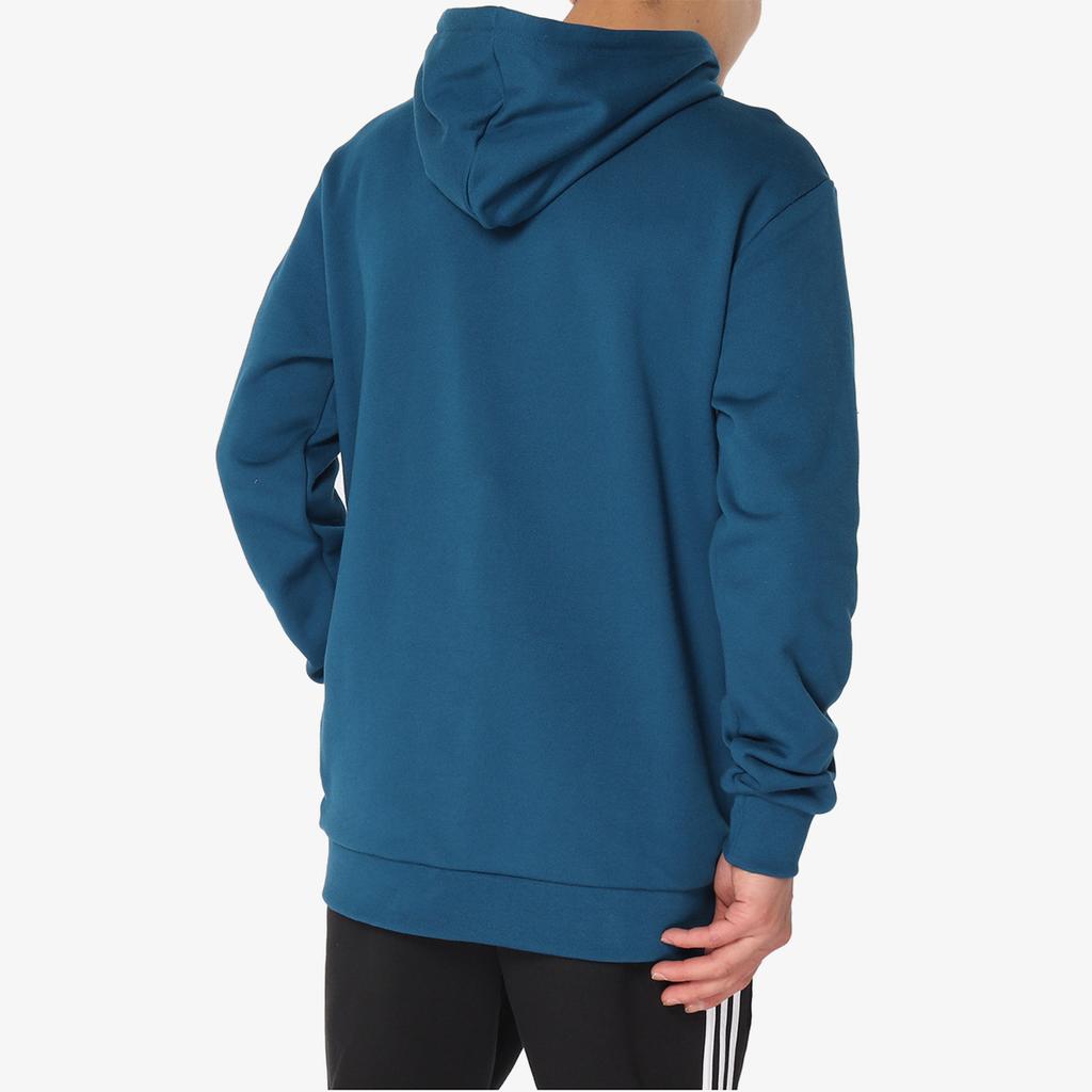 Adidas Originals Trefoil Hoodie Printed Sports Pullover Men Hoodies Indigo DV1504
