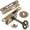 1Set Discreet Invisible Cabinet Lock for Drawers Jewelry Boxes Desks Cupboards Zinc Alloy Hidden Mechanism Easy Installation