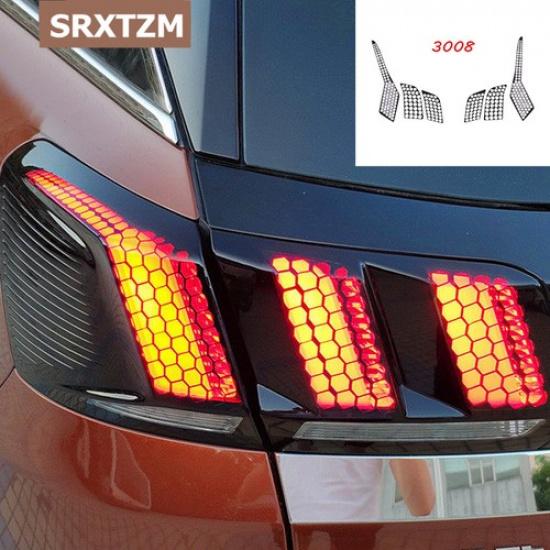 For Peugeot 3008 GT 2017 2018 GT 2017 2018 Honeycomb Style Rear Stickers