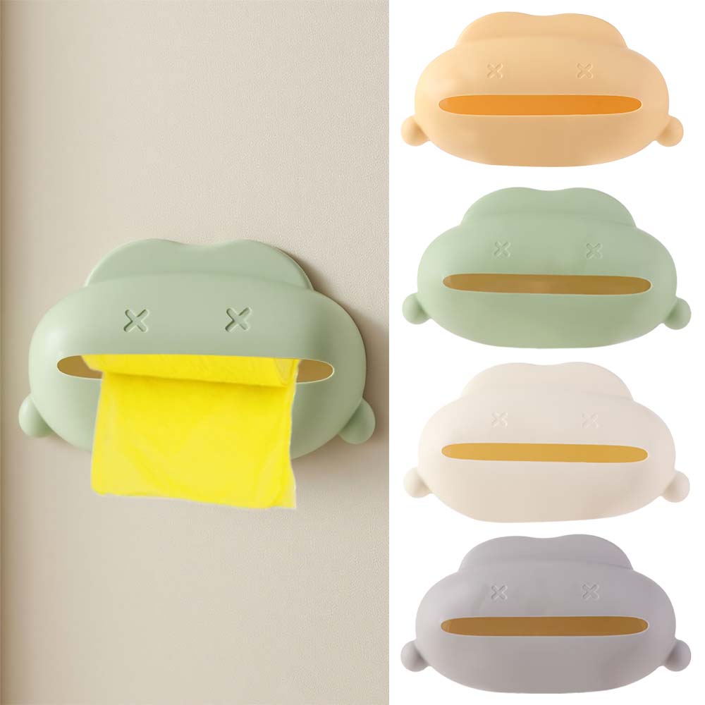 Cartoon Cleaning Bag Sorting Box Plastic Storage Holder Garbage Bag Storage Box  Bathroom