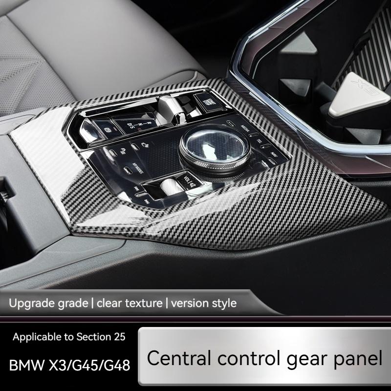 

Для BMW X3 G45/G48 2025 ABS Углеволокно Накладка на панель центральной консоли Рамка рычага переключения передач Отделка рамки рычага переключения передач Автоаксессуары