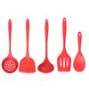 Colored Silicone Kitchenware Set: Non-stick, High Temp-Resistant, Food-Grade Spatula & Soup Ladle.
