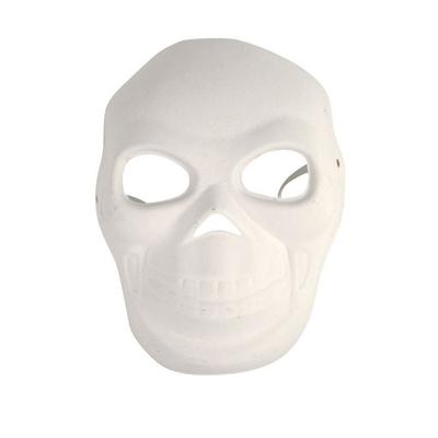 MégaCréa DIY - Masque Enfant Tête De Mort + Élastique 21,5 X 16 Cm