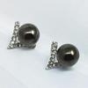 Elegant Pearl & Diamond Stud Earrings - Ode to Joy Liu Tao Style