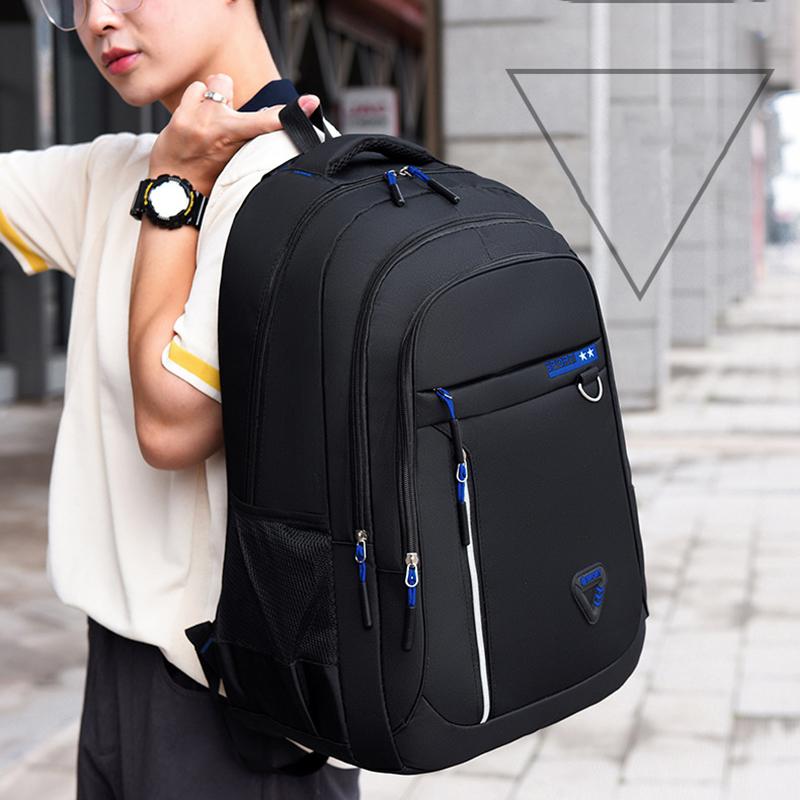 Capacity Backpacks Men's Waterproof School Backpack Business Casual Pockets Travel Bag