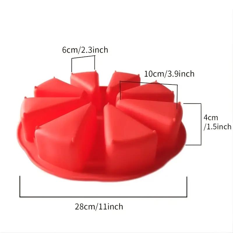 1ks Silikonová forma na dort 8 otvorů Tvar pomeranče Pán na pizzu 8 špiček Scone DIY Forma na fondánový dort Pečicí nástroje