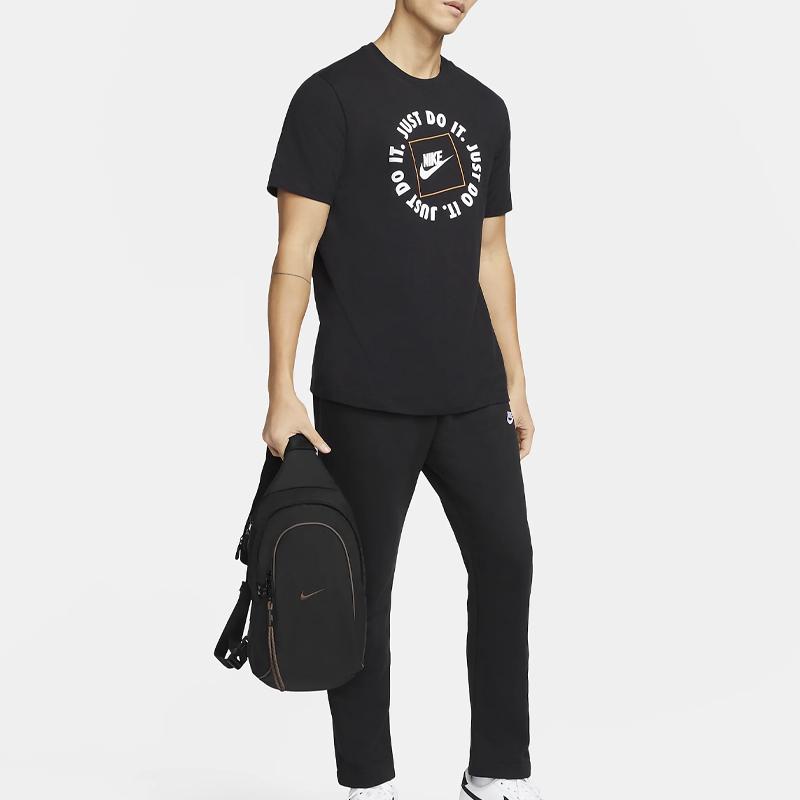 New Nike Sportswear Essentials Sling Bag 8L Black/Black/Ironstone DJ9796-010