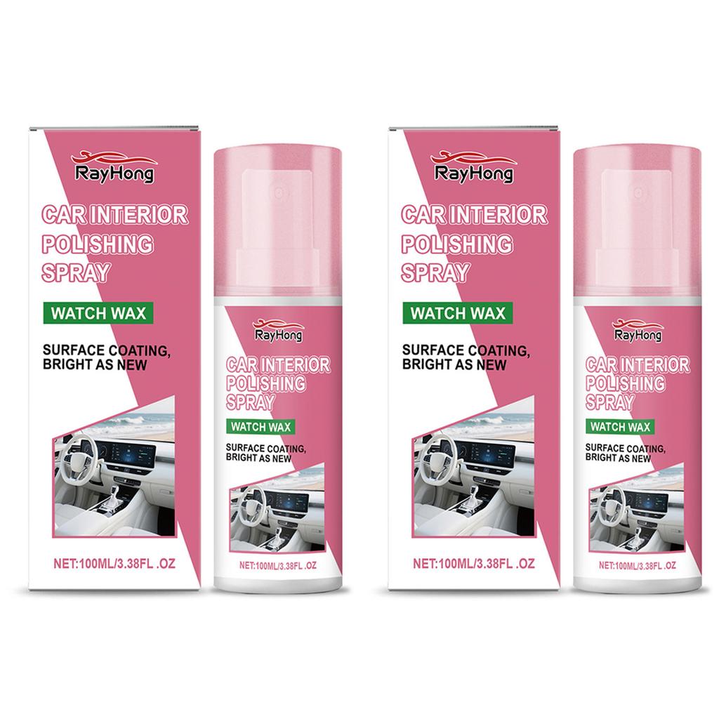 100ml Car Cleaning Polishing Cleaner For Cars Polishing Cleaner Car Interior Long-Lasting Gloss For Door Panels Car Seats