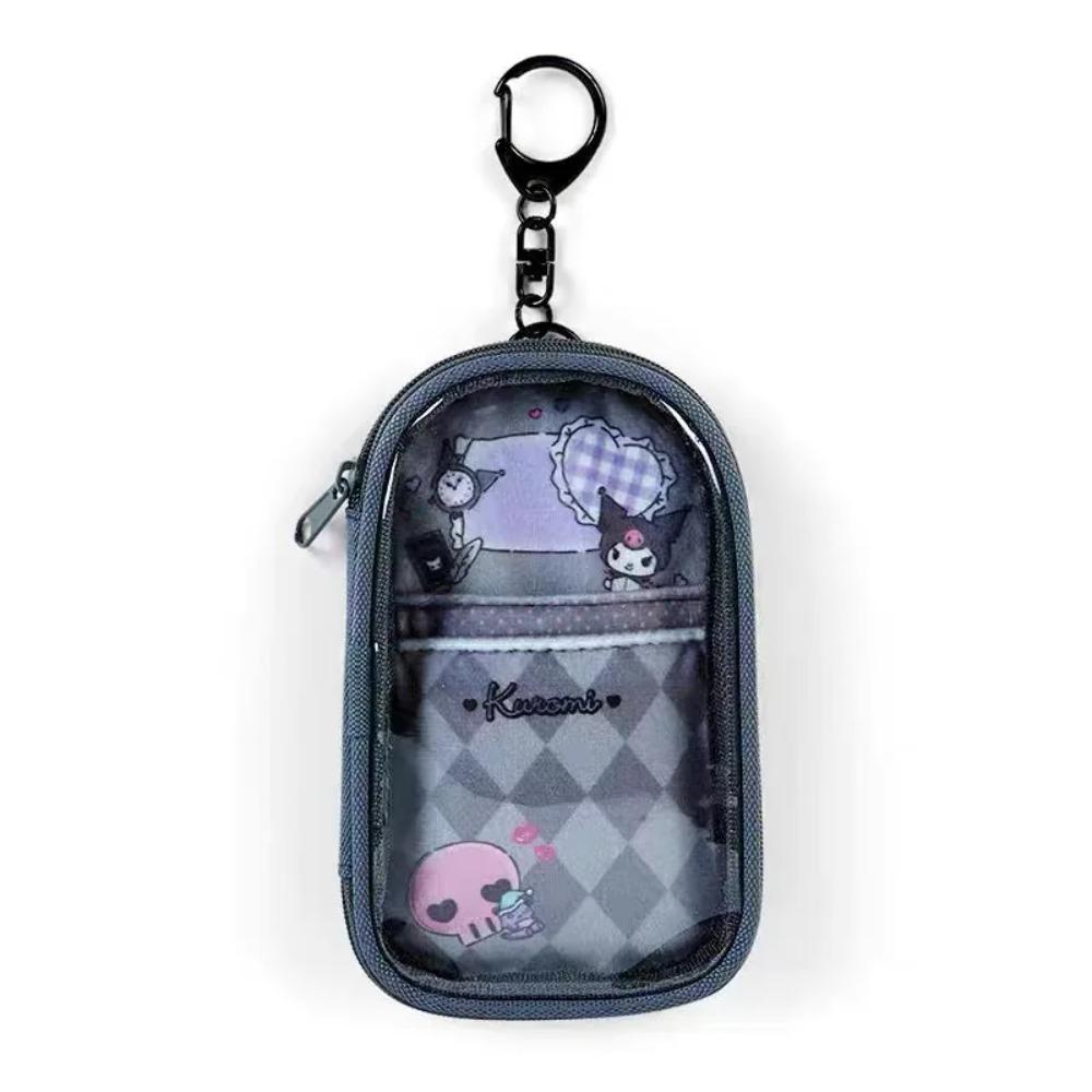 Sanrio Cinnamoroll Kuromi Anime Kawaii Almacenamiento Bolso de Mano Colgante My Melody Bolsa de Pvc