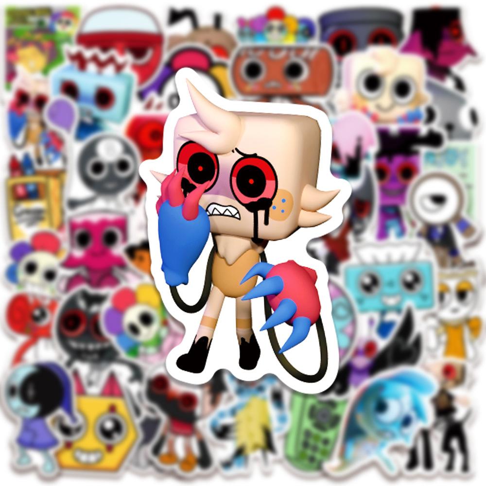 50 sztuk Śmieszne Naklejki Gra Dandys World Urocze Kreskówkowe Naklejki Graffiti Zabawka DIY Naklejka na Butelkę z Wodą Laptop Telefon dla Dzieci Zabawka