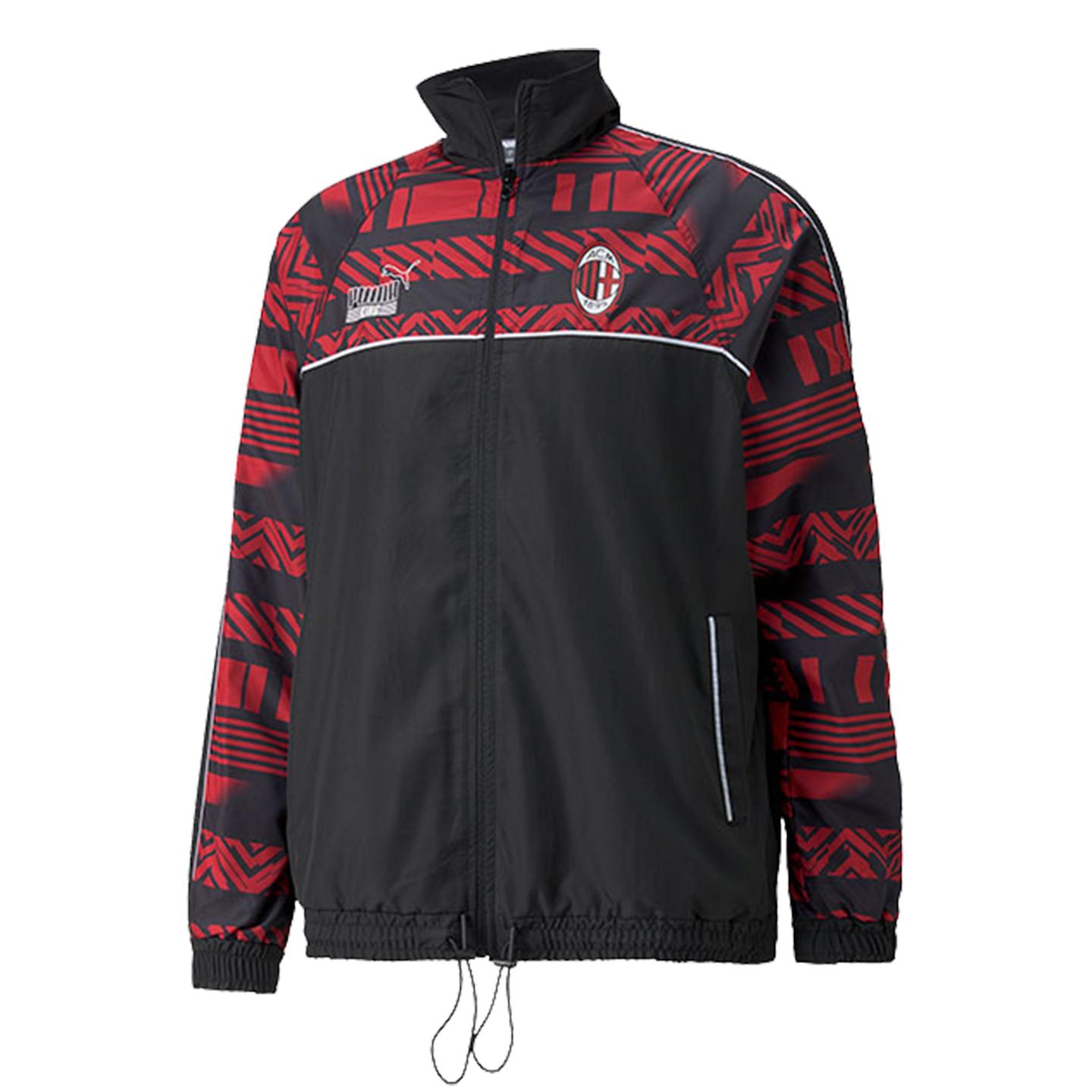 

Puma AC Milan Коллаборация Повседневная Спортивная Жизнь Составной Тканый Ветрозащитный Мужские куртки 765095-01 L