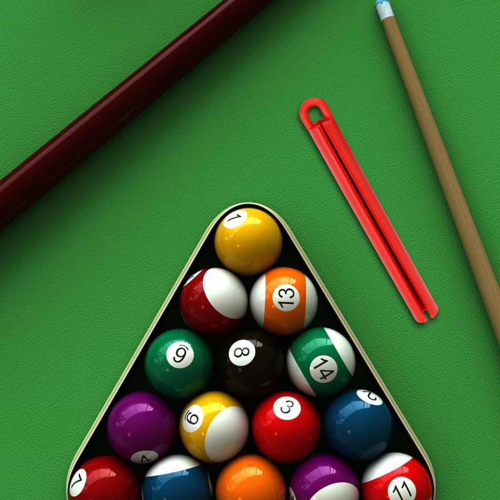 Billiards Pool Cue Clips Pool Cue Clamps Display Hangers Billiard Supplies Long Cue Stick Holder Pole Storage Holder Rubber