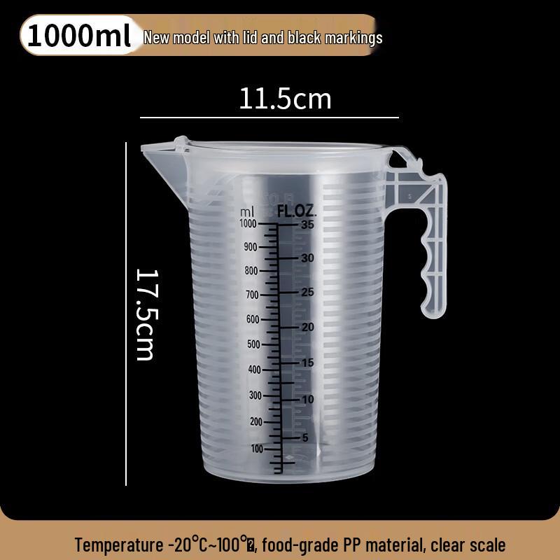 Plastic Laboratory Measuring Cups with Lids