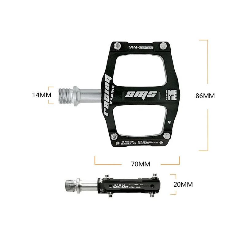New Ultralight CNC Aluminum Alloy Mountain Bike Platform MTB 3 Bearings Non-slip Road Bicycle Pedal Cycling Parts 276g
