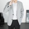 Pánské 2024 Neformální Business Sako: Jednobarevný, Volný střih, Jarní/Podzimní móda