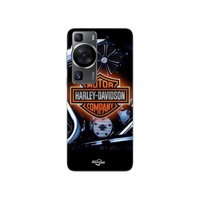 Coque - Maniacase - Huawei P60 - Noir - Souple - Harley Davidson Logo