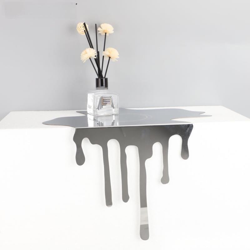 Stainless Steel Abstract Ornament for Living Room Decor - Luxury Metal 3D Craft