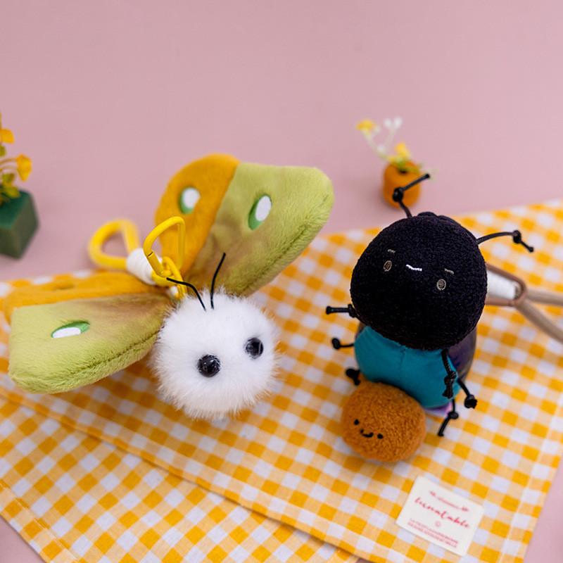 Insect Plush Doll Series Fly Stuffed Toy For Bag Charm And Collecting