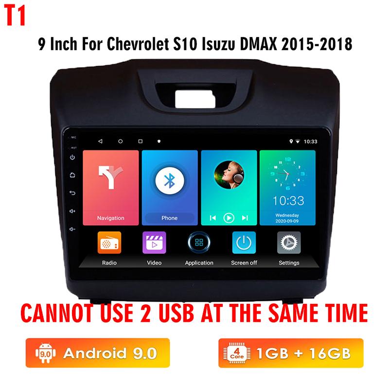 icreative Android Car Player For Chevrolet S10 Isuzu DMAX 2015-2018 Car Radio Android Carplay 2 DIN 9 Inch GPS Navigation Multimedia Player