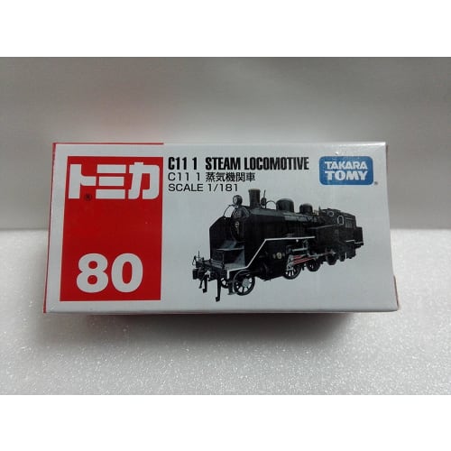 Out of Print Tomica No. 80 C11 Steam Locomotive Crazy Miniature Car Circle with Case
