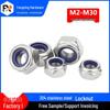 304 Stainless Steel Nylon Self-Locking Anti-Slip Nut DIN985 M3/M4/M6