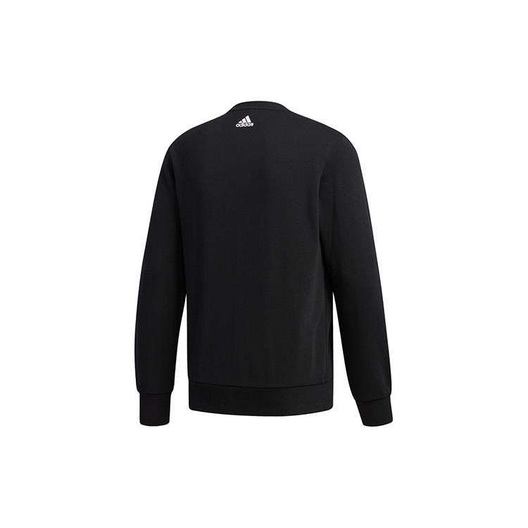 adidas Sweatshirts Men's Black Crew Neck Moderate Regular FJ0240