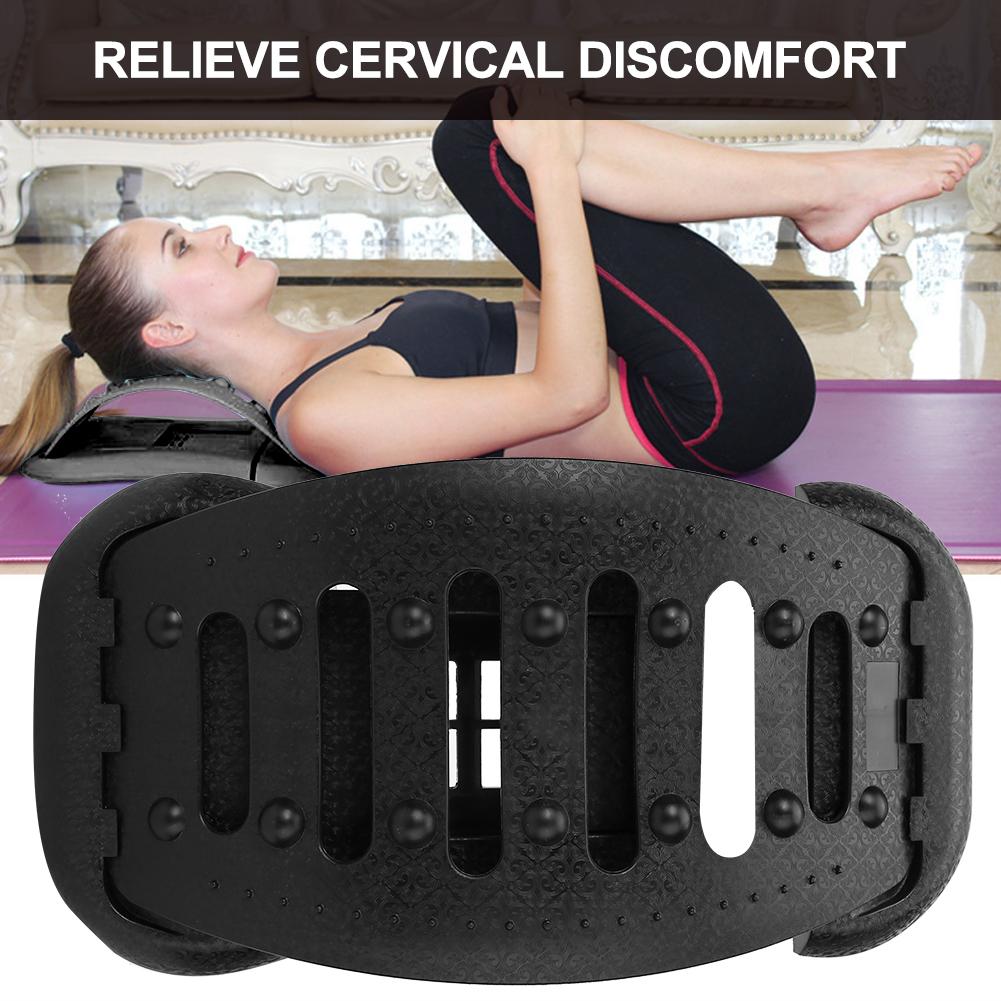Lumbar Spine Disc Herniation Traction Adjustable Pain Relieve Lumbar Spine Massager Black