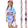 Conjunto de Ropa Estampada Suelta de Camiseta+Pantalones para Bebés Niñas Niños Recién Nacidos
