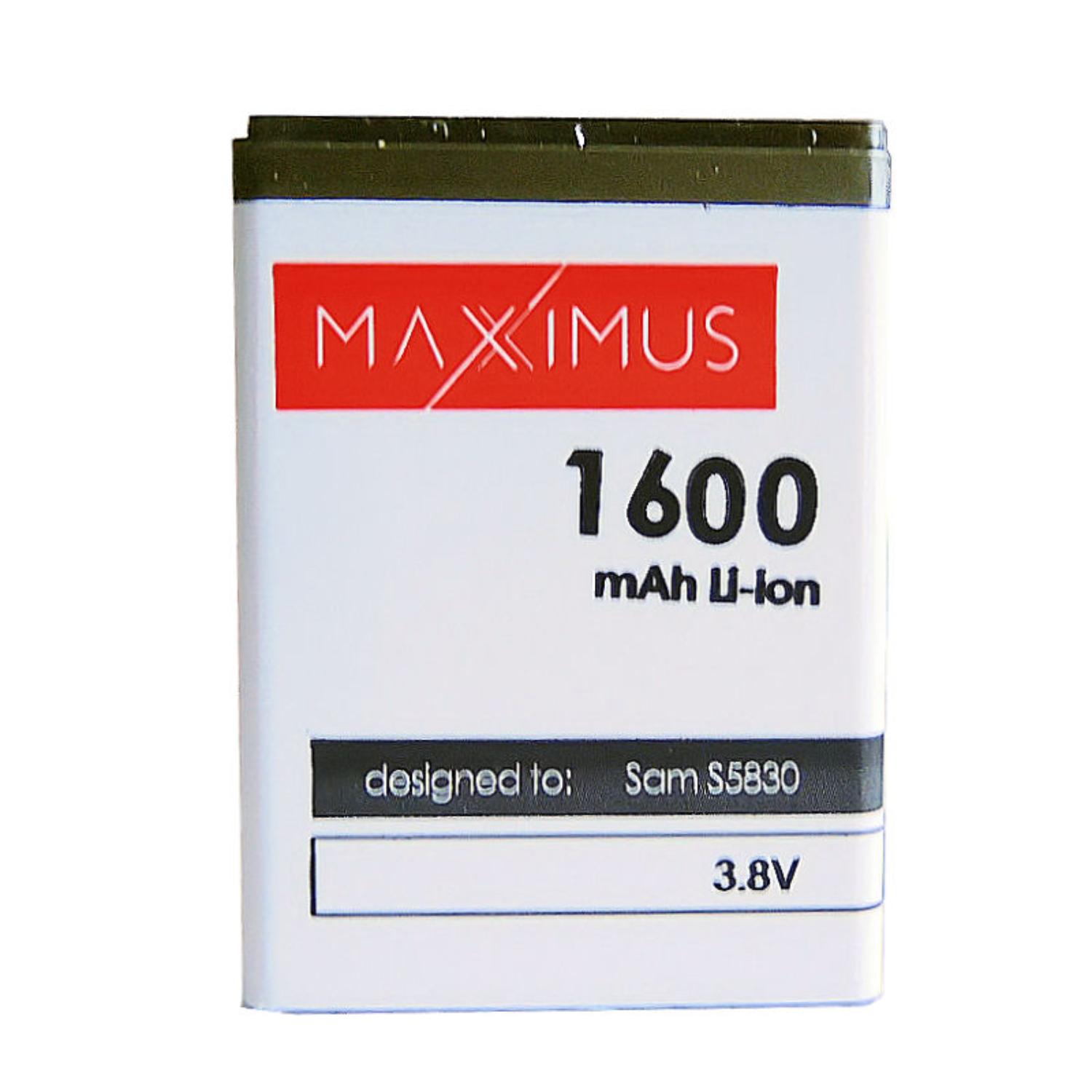 Batéria Maxximus pre Samsung S5830 Ace 1600mAh 1600 mAh čierna