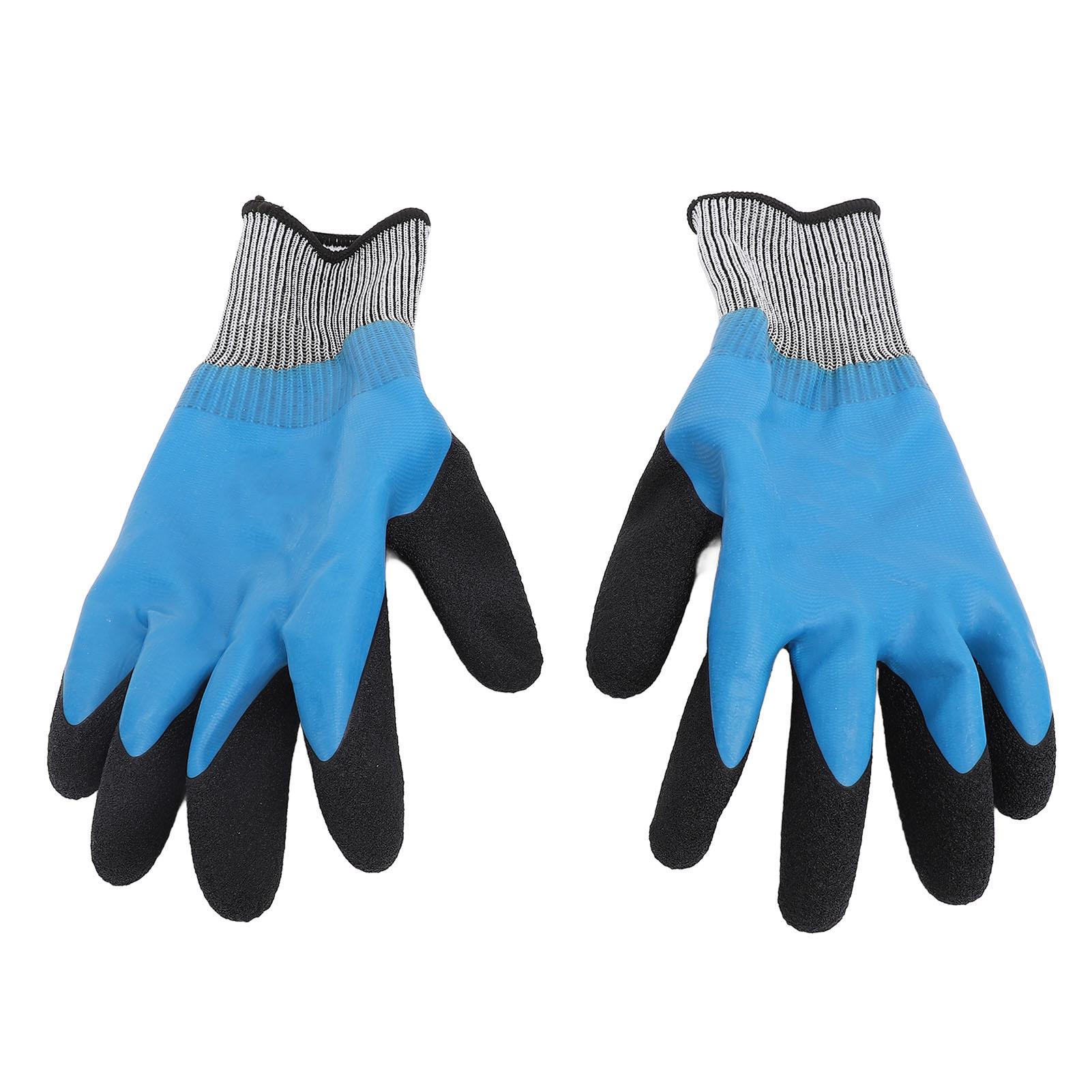 

Pair of Electrical Insulated Gloves Flame Retardant Antislip Textured Voltage Resistance 400V