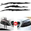 Claw Mark Car Vinyl 2Pcs Decals for Cars, Headlight Sticker, Stripes Waterproof Racing Style Hood Sticker Scratch Decal Sports Cars SUV Pickup