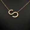Kvinne 26 engelske bokstaver Ornament Ripple Chain Personlig brevkjede