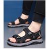 Fashion Summer Designer New Platform Leather Outdoor Beach Men's Sandals Fashion Retro Soft Sole Casual Men Shoes
