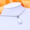 LSOOYH Natural Freshwater Big Baroque Pearl Necklaces Party Elegant Vintage Silver Color Pendant, Birthday Gifts for Women