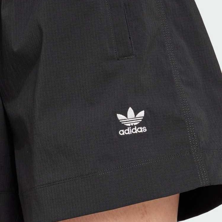 Adidas Originals Soft Comfortable Skin-Friendly Fashion Loose Casual Shorts Women Shorts Black JD1511