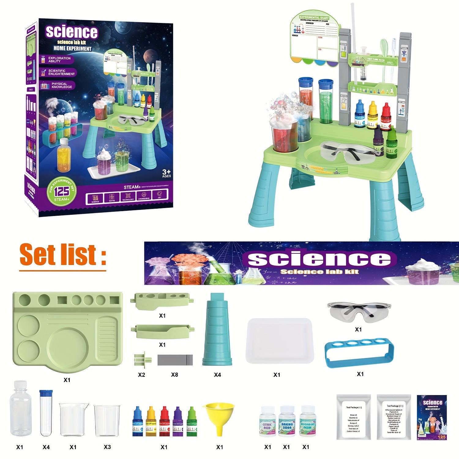 

First Science Kit For Kids Learning & Educational Toy Stem Kit With 100+ Experiments Table Christmas Birthday Gift For Boy Girl