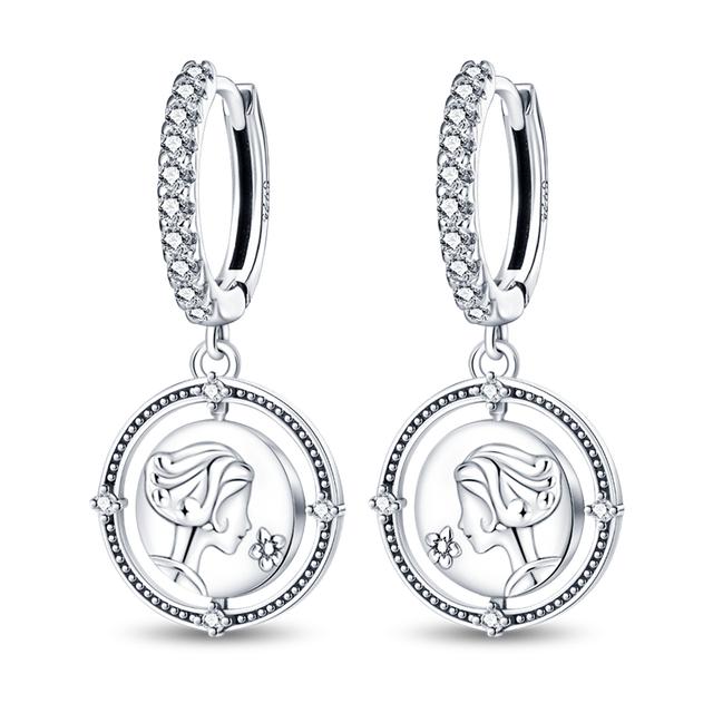 Wiosna 925 Srebro Sterlingowe Kwiat Owad Kobiety Kolczyki Geometryczne Koło Sztyft Złote Kolczyki Srebro 925