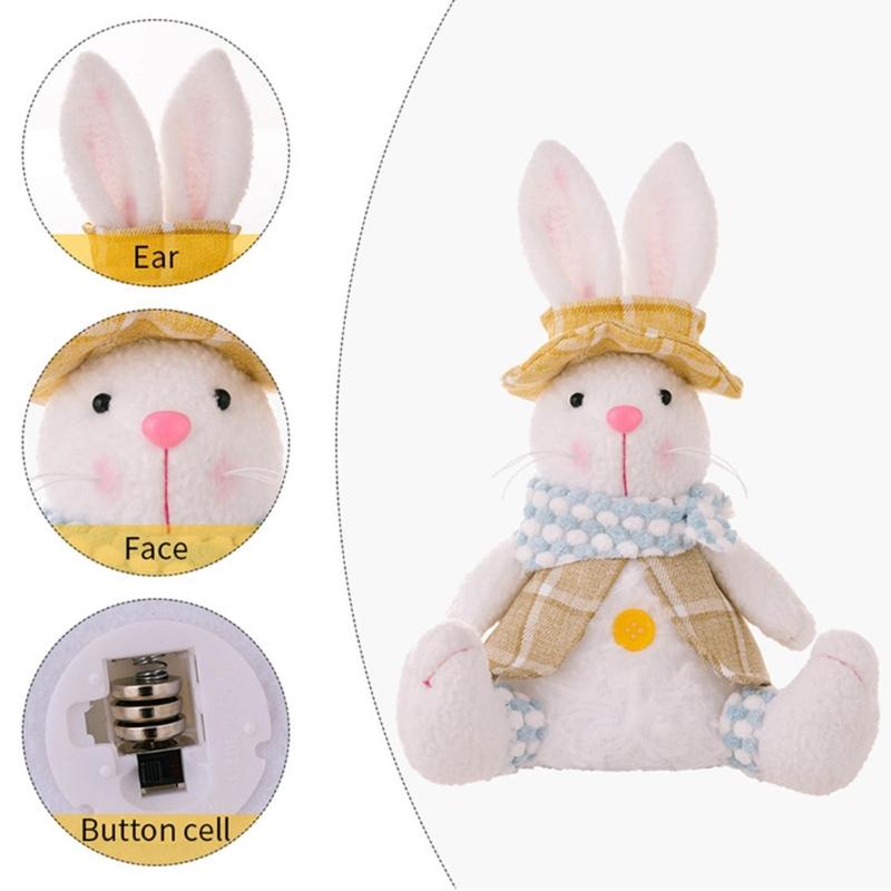 Beautiful Easter Rabbit Doll Decorative Easter Rabbit Toy Perfect for Holiday Decorationa and Window Display