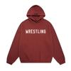 Autumn and winter new FOG tide brand WRESTLING letter printing hooded sweater for men and women of the same style