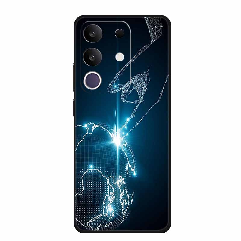 Phone Case For Vivo T4x 5G Y300T 2025 Case 6.72" Black Silicone TPU Soft Back Cover For Vivo Y29 4G Cases Y 29 Coque Funda Para
