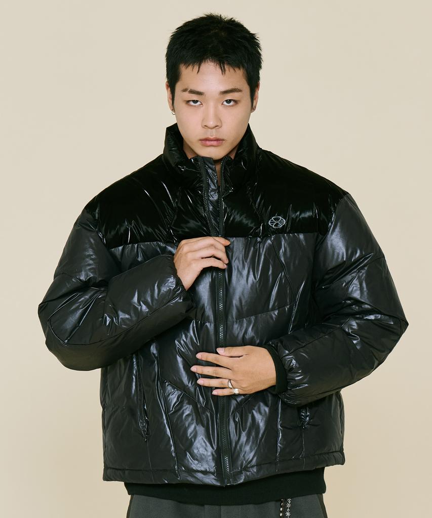 NONTYPE Paneled Slice Down Jacket (Black)