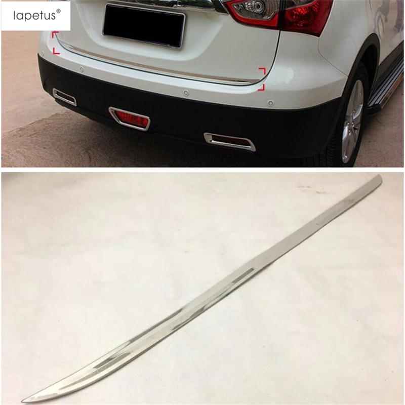 Car Rear Trunk Tail Gate Door Strip Molding Decoration Cover Trim For Suzuki SX4 S-cross 2014 -  Stainless Steel Accessories