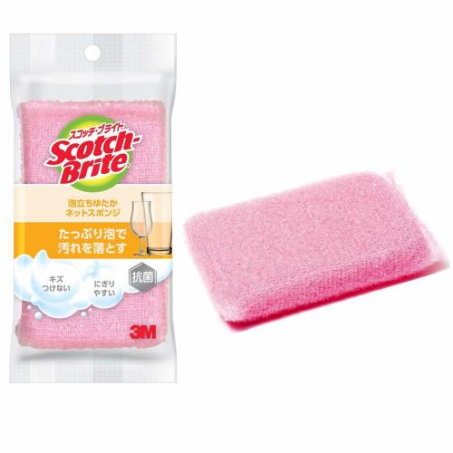 

3M Scotch-Brite Kitchen Sponge, Foaming Net, Pink, WNT-77KP